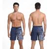 image:imageMens Swim Trunks with Compresssion Liner 7 Swimwear Board Shorts 2in1 Bathing Suits with Zipper PocketsNavy Usa Flag