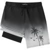 Black Gradient Palm Leaf