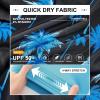 image:imageFT FENTENG Mens Swim Trunks with Compression Liner 5 Stretch Board Shorts Quick Dry Zipper Pockets 2 in 1 Mens Bathing SuitsBlue Palm Tree