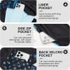 image:imageFT FENTENG Mens Swim Trunks with Compression Liner 5 Stretch Board Shorts Quick Dry Zipper Pockets 2 in 1 Mens Bathing SuitsLake Blue Flag