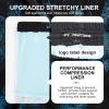 image:imageFT FENTENG Mens Swim Trunks with Compression Liner 5 Stretch Board Shorts Quick Dry Zipper Pockets 2 in 1 Mens Bathing SuitsLake Blue Flag