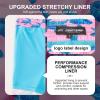 image:imageFT FENTENG Mens Swim Trunks with Compression Liner 5 Stretch Board Shorts Quick Dry Zipper Pockets 2 in 1 Mens Bathing SuitsPink Crocodile