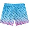 image:imageFT FENTENG Mens Swim Trunks with Compression Liner 5 Stretch Board Shorts Quick Dry Zipper Pockets 2 in 1 Mens Bathing SuitsPink Palm Tree