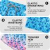 image:imageFT FENTENG Mens Swim Trunks with Compression Liner 5 Stretch Board Shorts Quick Dry Zipper Pockets 2 in 1 Mens Bathing SuitsPink Palm Tree