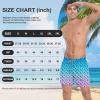 image:imageFT FENTENG Mens Swim Trunks with Compression Liner 5 Stretch Board Shorts Quick Dry Zipper Pockets 2 in 1 Mens Bathing SuitsPink Palm Tree