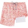image:imageFT FENTENG Mens Swim Trunks with Compression Liner 5 Stretch Board Shorts Quick Dry Zipper Pockets 2 in 1 Mens Bathing SuitsPinapple Palm