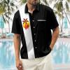image:imageMens Bowling Shirts 1950s Hawaiian Vintage Button Down Short Sleeve Shirts Summer Casual Holiday Beach ShirtsBlack Sunset Palm Tree