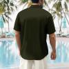 image:imageMens Bowling Shirts 1950s Hawaiian Vintage Button Down Short Sleeve Shirts Summer Casual Holiday Beach ShirtsCocktail Martini Olive Green
