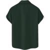 image:imageMens Bowling Shirts 1950s Hawaiian Vintage Button Down Short Sleeve Shirts Summer Casual Holiday Beach ShirtsDark Green Stripes