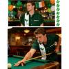 image:imageMens Bowling Shirts 1950s Hawaiian Vintage Button Down Short Sleeve Shirts Summer Casual Holiday Beach ShirtsGreen Four Leaf Clover Martini