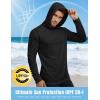 image:imageMens UPF 50 Long Sleeve Tee Shirts UV Sun Protection Quick Dry Tee Shirt Swim Athletic Running WorkoutZ1 Hoodie Black