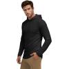 image:imageMens UPF 50 Long Sleeve Tee Shirts UV Sun Protection Quick Dry Tee Shirt Swim Athletic Running WorkoutZ1 Hoodie Black