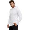 image:imageMens UPF 50 Long Sleeve Tee Shirts UV Sun Protection Quick Dry Tee Shirt Swim Athletic Running WorkoutZ1 Hoodie White