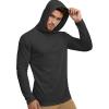 image:imageMens UPF 50 Long Sleeve Tee Shirts UV Sun Protection Quick Dry Tee Shirt Swim Athletic Running WorkoutZ1 Hoodie Dark Grey