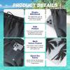 image:imageMens Swim Trunks Quick Dry Board Shorts with Mesh Lining Breathable Fit Print Beach Shorts Swimwear Bathing SuitsBlack White Palm