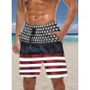 image:imageMens Swim Trunks Quick Dry Board Shorts with Mesh Lining Breathable Fit Print Beach Shorts Swimwear Bathing SuitsFlag 2