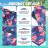 image:imageMens Swim Trunks Quick Dry Board Shorts with Mesh Lining Breathable Fit Print Beach Shorts Swimwear Bathing SuitsNavy American Flag