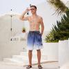image:imageMens Swim Trunks Quick Dry Board Shorts with Mesh Lining Breathable Fit Print Beach Shorts Swimwear Bathing SuitsNavy Gradient Palm