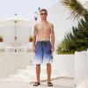 image:imageMens Swim Trunks Quick Dry Board Shorts with Mesh Lining Breathable Fit Print Beach Shorts Swimwear Bathing SuitsNavy Gradient Palm