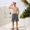image:imageMens Swim Trunks Quick Dry Board Shorts with Mesh Lining Breathable Fit Print Beach Shorts Swimwear Bathing SuitsRetro Black Flag