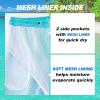 image:imageMens Swim Trunks Quick Dry Board Shorts with Mesh Lining Breathable Fit Print Beach Shorts Swimwear Bathing SuitsSky Blue Palm