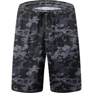 image:imageMens Swim Trunks Quick Dry Board Shorts with Mesh Lining Breathable Fit Print Beach Shorts Swimwear Bathing SuitsBrown Camo