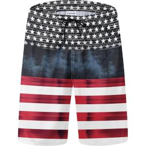 image:imageMens Swim Trunks Quick Dry Board Shorts with Mesh Lining Breathable Fit Print Beach Shorts Swimwear Bathing SuitsFlag 2