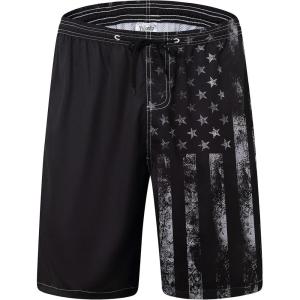 image:imageMens Swim Trunks Quick Dry Board Shorts with Mesh Lining Breathable Fit Print Beach Shorts Swimwear Bathing SuitsStyle 14