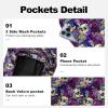 image:imageFT FENTENG Mens Swim Trunks with Compression Liner 9 Board Shorts 2 in 1 Quick Dry Beach Swimwear Bathing Suits for MenPurple Skullc