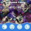 image:imageFT FENTENG Mens Swim Trunks with Compression Liner 9 Board Shorts 2 in 1 Quick Dry Beach Swimwear Bathing Suits for MenPurple Skullc