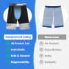 image:imageFT FENTENG Mens Swim Trunks with Compression Liner 9 Board Shorts 2 in 1 Quick Dry Beach Swimwear Bathing Suits for MenSkullc
