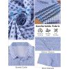 image:imageLzzidou Mens Short Sleeve Button Down Shirts Business Casual Wrinkle Free Dress ShirtBlue