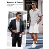 image:imageLzzidou Mens Short Sleeve Button Down Shirts Business Casual Wrinkle Free Dress ShirtFish