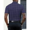 image:imageLzzidou Mens Short Sleeve Button Down Shirts Business Casual Wrinkle Free Dress ShirtNavy
