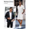 image:imageLzzidou Mens Short Sleeve Button Down Shirts Business Casual Wrinkle Free Dress ShirtWhite