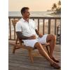 image:imageLzzidou Mens Short Sleeve Button Down Shirts Business Casual Wrinkle Free Dress ShirtWhite