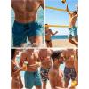 image:imageLzzidou Mens Swim Trunks 5 Inch Inseam with Compression Liner Quick Dry Bathing Suit Board Shorts SwimsuitBlue
