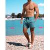 image:imageLzzidou Mens Swim Trunks 5 Inch Inseam with Compression Liner Quick Dry Bathing Suit Board Shorts SwimsuitBlue