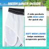 image:imageMens Swim Trunks Quick Dry Board Shorts with Mesh Lining Breathable Fit Hawaii Beach Shorts Swimwear Bathing SuitsBlack White Stripe
