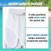 image:imageMens Swim Trunks Quick Dry Board Shorts with Mesh Lining Breathable Fit Hawaii Beach Shorts Swimwear Bathing SuitsNavy White Gradient