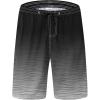 image:imageMens Swim Trunks Quick Dry Board Shorts with Mesh Lining Breathable Fit Hawaii Beach Shorts Swimwear Bathing SuitsBlack White Stripe
