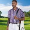 image:imageMens Golf Shirt Short Sleeve Dry Fit Print Moisture Wicking Performance Patterns Collared Polo ShirtAmerican Flag Bra