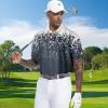 image:imageMens Golf Shirt Short Sleeve Dry Fit Print Moisture Wicking Performance Patterns Collared Polo ShirtBlack White