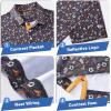 image:imageMens Golf Shirt Short Sleeve Dry Fit Print Moisture Wicking Performance Patterns Collared Polo ShirtSports Football Club