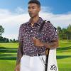 image:imageMens Golf Shirt Short Sleeve Dry Fit Print Moisture Wicking Performance Patterns Collared Polo ShirtSports Football Club