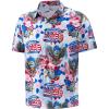 image:imageMens Casual Button Down Shirts Regular Fit Short Sleeve Hawaiian Shirt for MenAmerica 250 Yearse