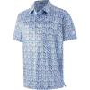 image:imageMens Golf Shirt Short Sleeve Dry Fit Print Moisture Wicking Performance Patterns Collared Polo ShirtHamburgers French Fries