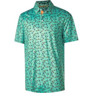 image:imageMens Golf Shirt Short Sleeve Dry Fit Print Moisture Wicking Performance Patterns Collared Polo ShirtRugby Sports