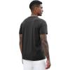 image:imageLzzidou Mens Short Sleeve Henley Shirt  Slim Fit Casual 2Button Placket TShirts 95 Cotton StretchDark Ash Grey