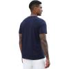 image:imageLzzidou Mens Short Sleeve Henley Shirt  Slim Fit Casual 2Button Placket TShirts 95 Cotton StretchNavy